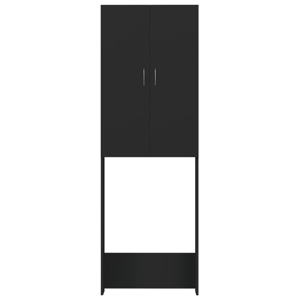 Vidaxl Waschmaschinenschrank 64x25.5x190 cm Schwarz