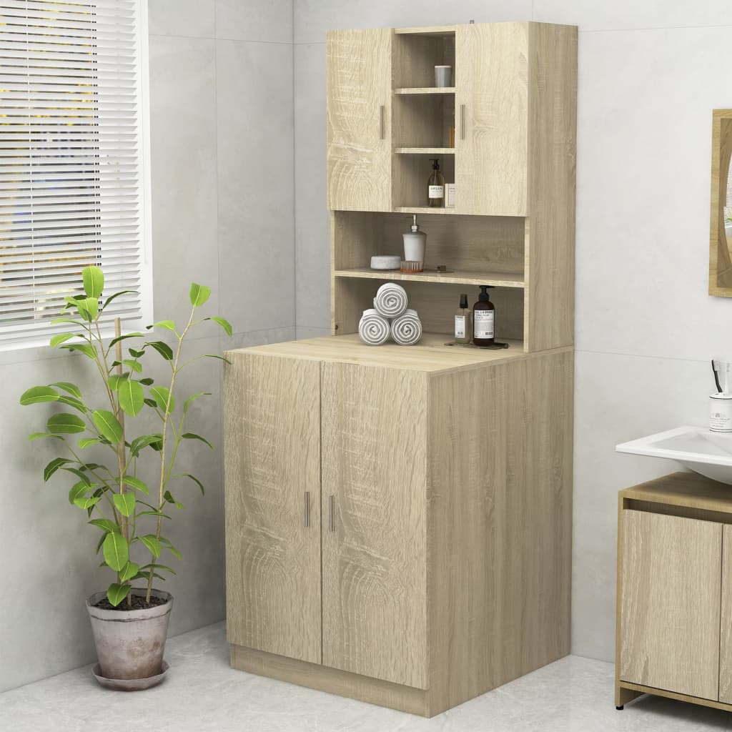 VIDAXL WASH MACHINGBOGT 70,5 x 25,5 x 90 cm Sonoma Eiche -Colored
