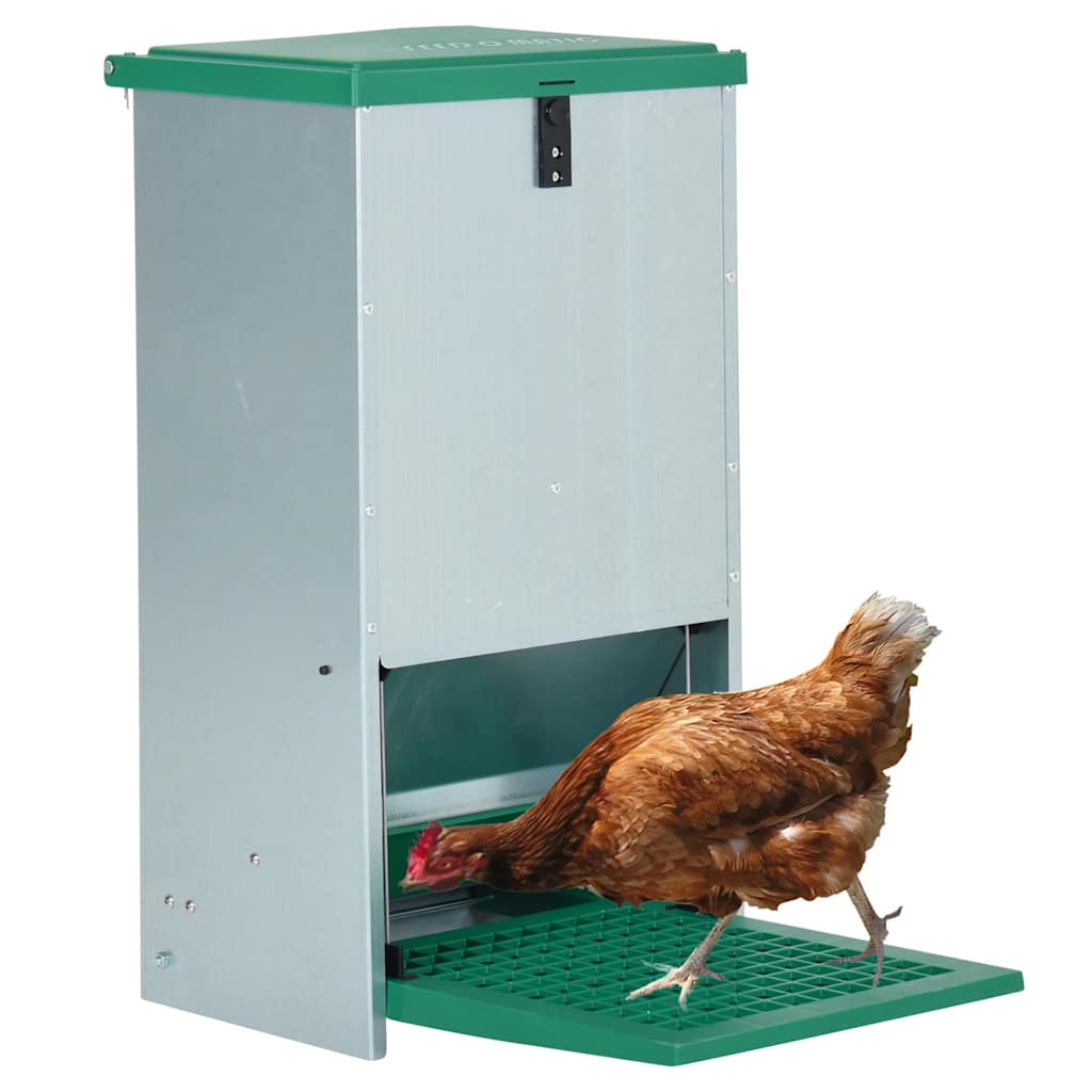 VIDAXL POULRY FEED BIN Automatisch mit Pedal 20 kg