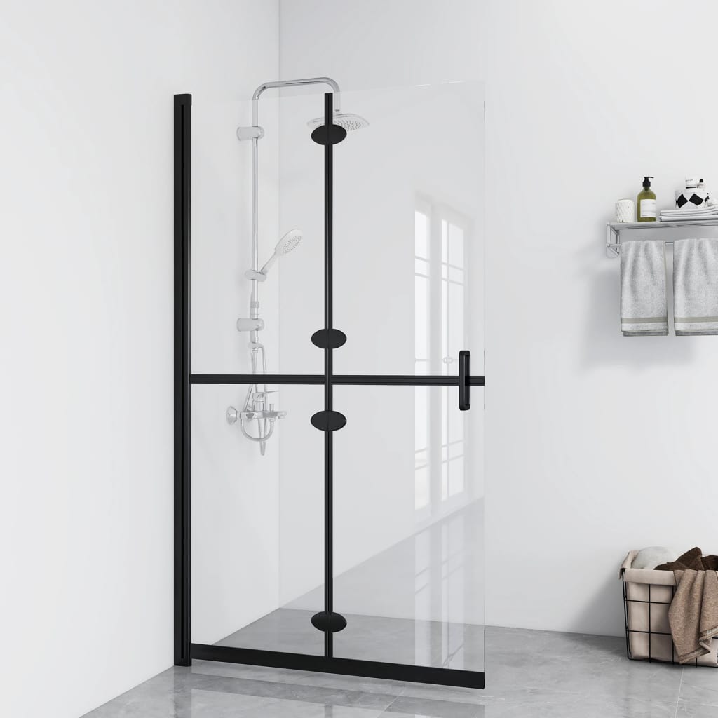 Vidaxl begehete Duschwand zusammenklappbar 120x190 cm ESG-Glas Transparent