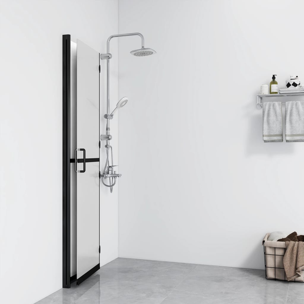 Vidaxl begehete Duschwand zusammenklappbar 120 x 190 cm ESG-Glas Matte