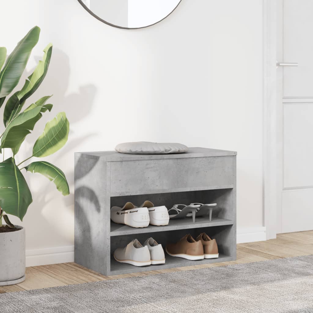 Vidaxl Schuhe Bank 60x30x45 cm verarbeiteter Holzbetrijs