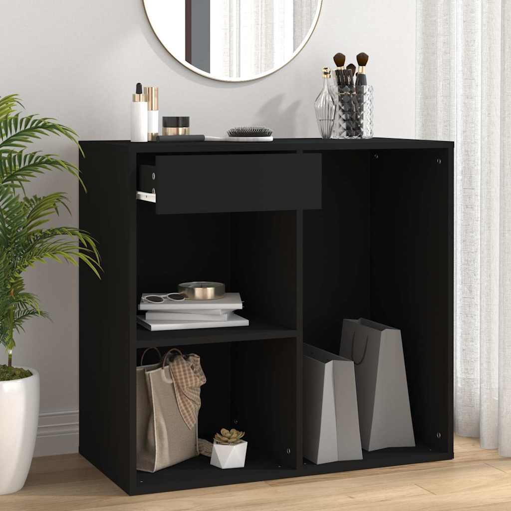Vidaxl cosmeticakast 80x40x75 cm bewerkt hout zwart