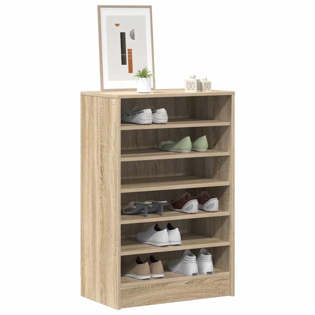 Vidaxl Schuhschrank 60x35x92 cm Propertiertes Holz Sonoma Eiche gefärbt