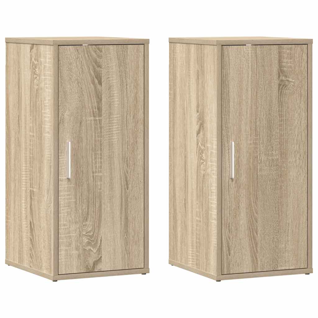 Vidaxx Schuhschränke 2 Stk. 32x35x70 cm Spanplatte Sonoma-Eiche farbig