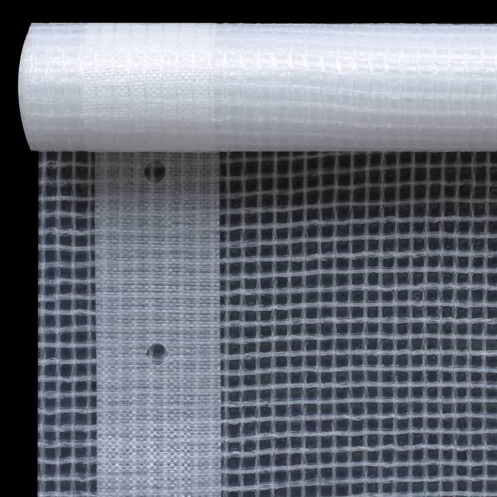 VIDAXL -Abdeckungen 2 ST Leno 260 g m² 1,5 x 20 m Weiß
