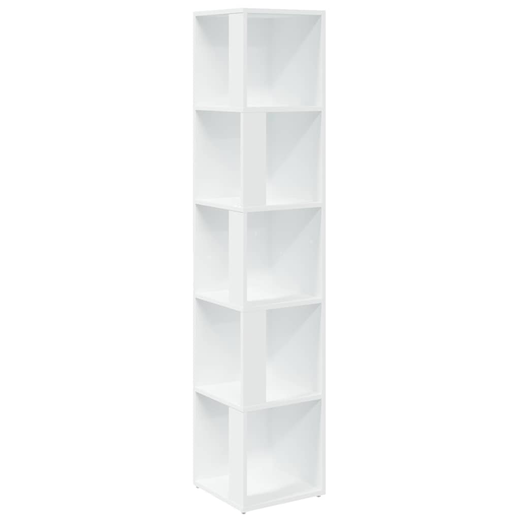Vidaxl hoekkast 33x33x164,5 cm bewerkt hout wit