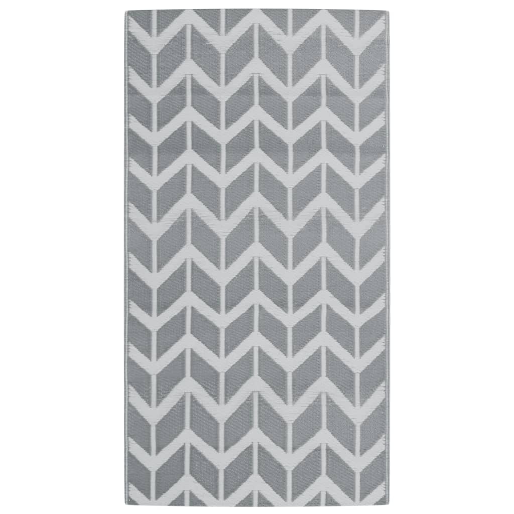 Vidaxl außerhalb des Teppichs Arakil 80x150 cm pp grau