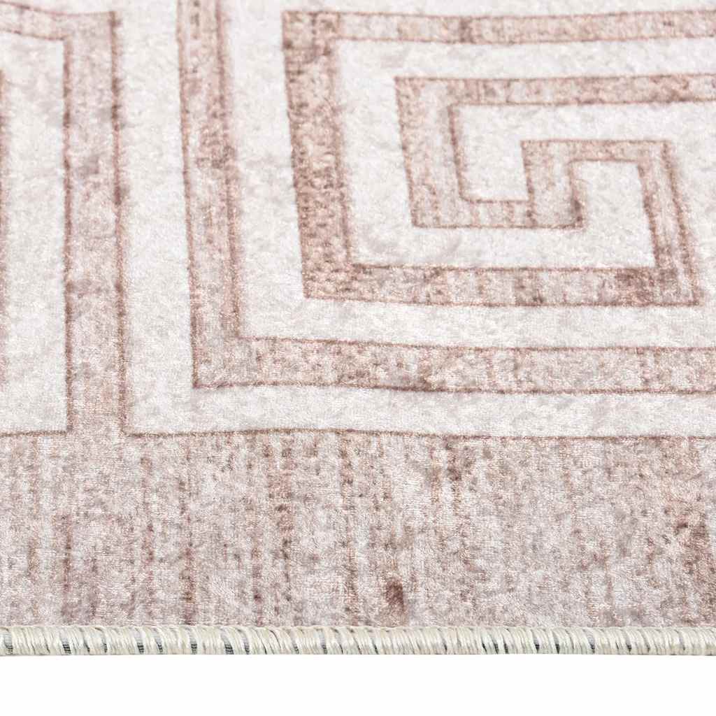 Vidaxl Teppich waschbarer Anti-Rutsch 120x180 cm Beige