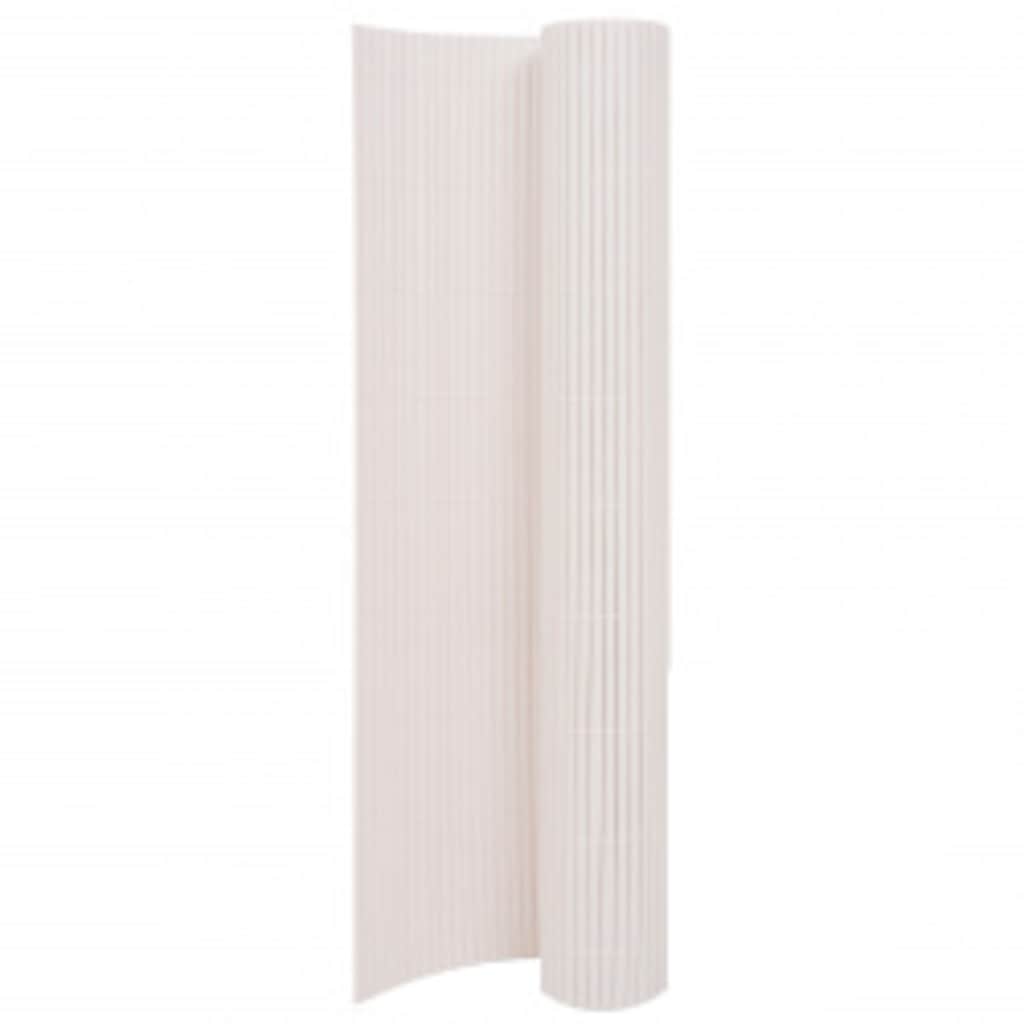 Vidaxl Gartenzäune doppelte 90 x 400 cm Weiß