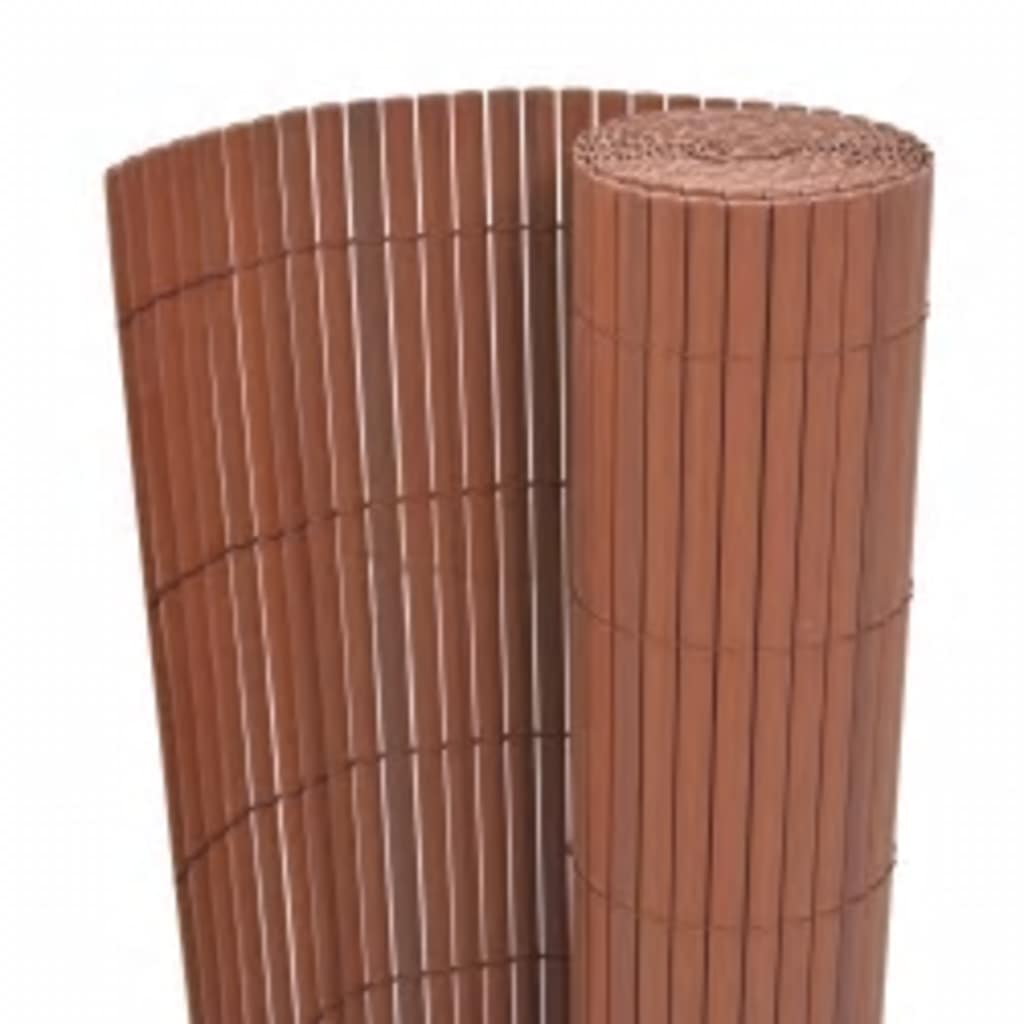 Vidaxl Gartenzäune doppelte 110 x 300 cm Braun