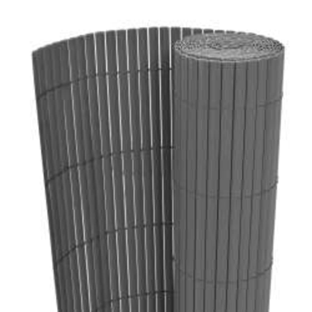Vidaxl Gartenzäune doppelte 110 x 500 cm Grau