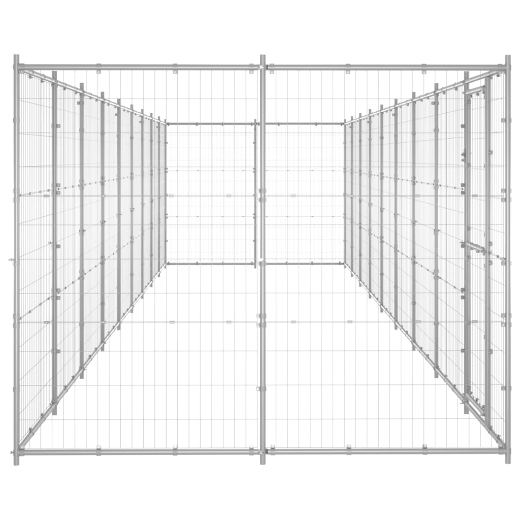 VidaXL Hundehütte 21,78 m² verzinkter Stahl