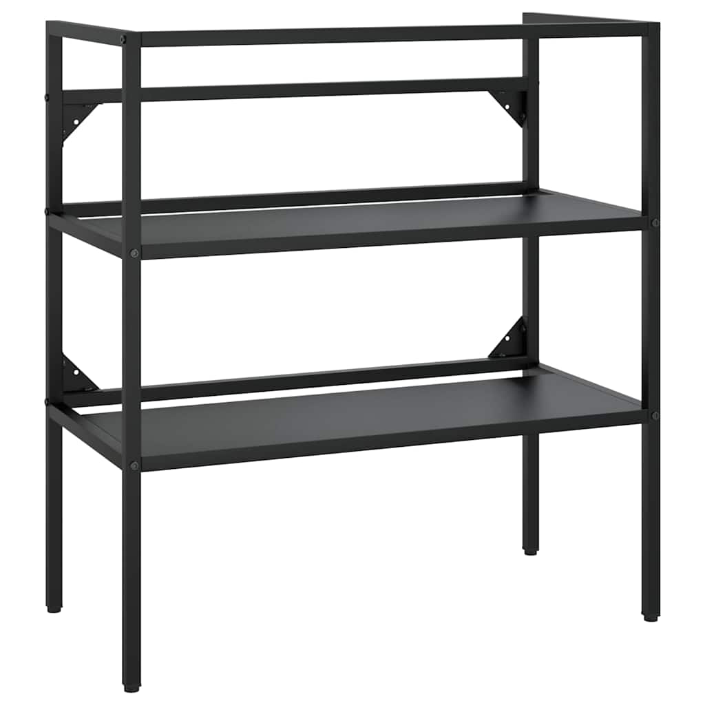 Vidaxl wastafelframe 79x38x83 cm ijzer zwart