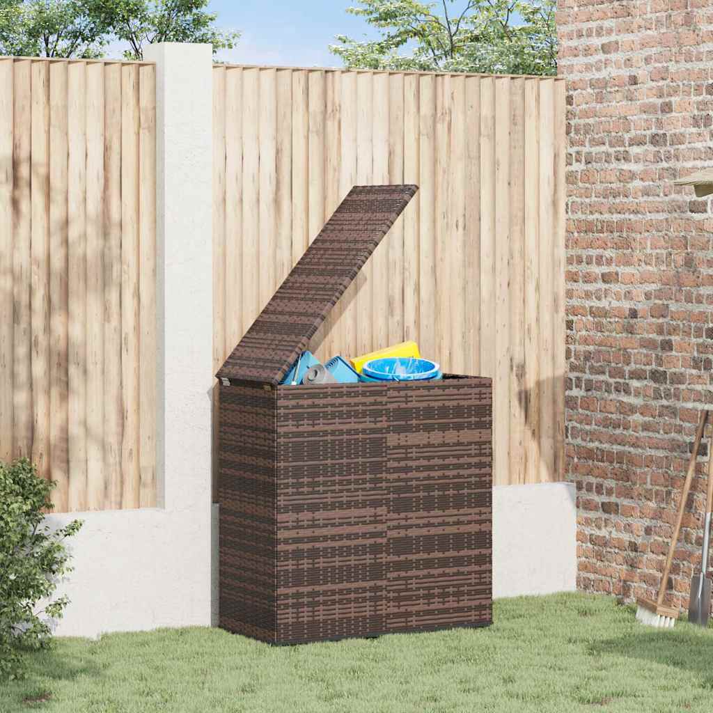 Vidaxl tuinbox 100x49x103,5 cm polyetheen rattan bruin