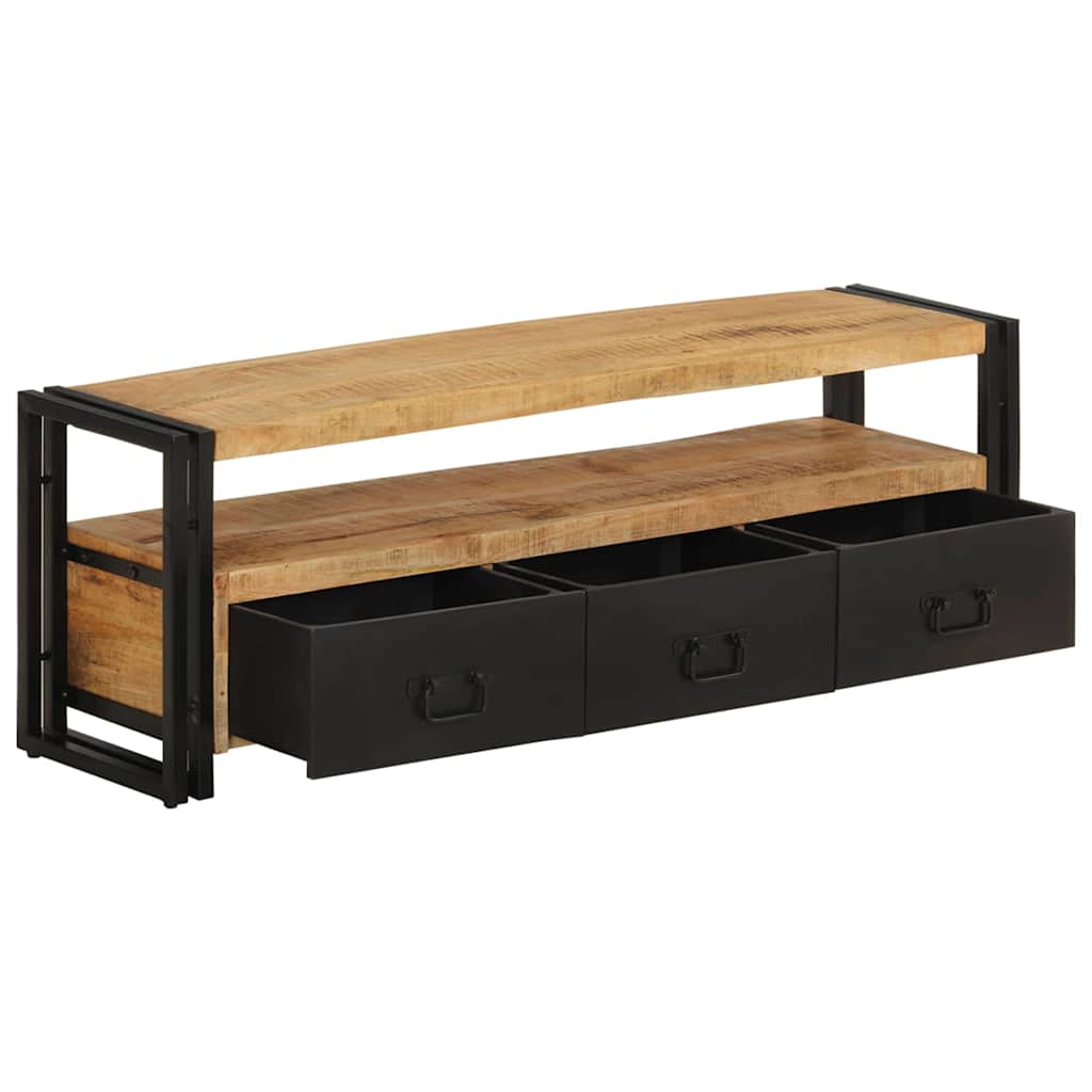 Vidaxl tv-meubel 120x30x40 cm massief mangohout