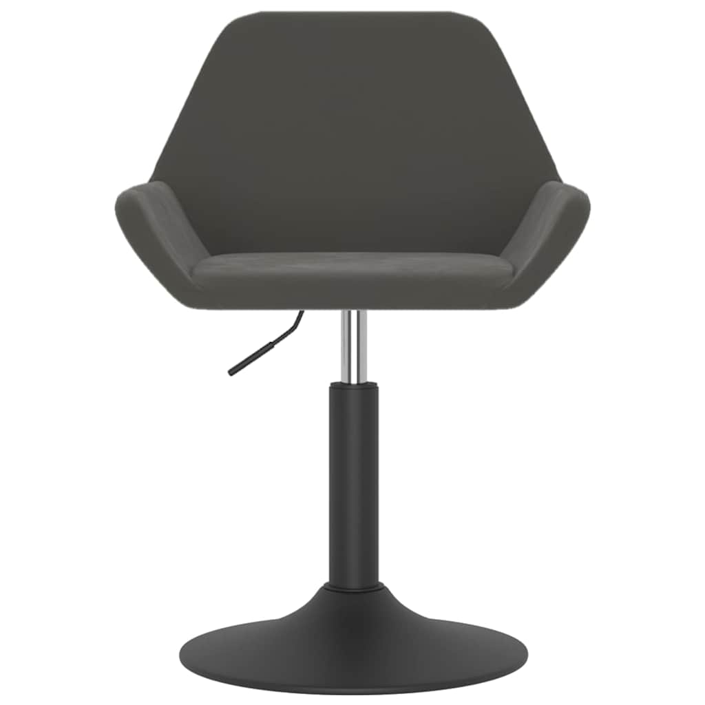 Vidaxl barkruk fluweel donkergrijs