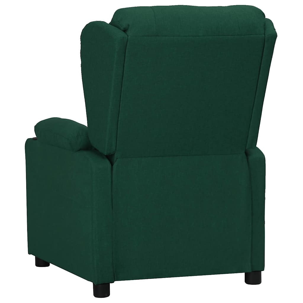 Vidaxl fauteuil verstelbaar stof donkergroen