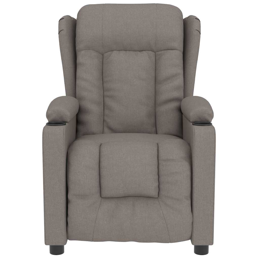 Vidaxl massagestoel stof taupe