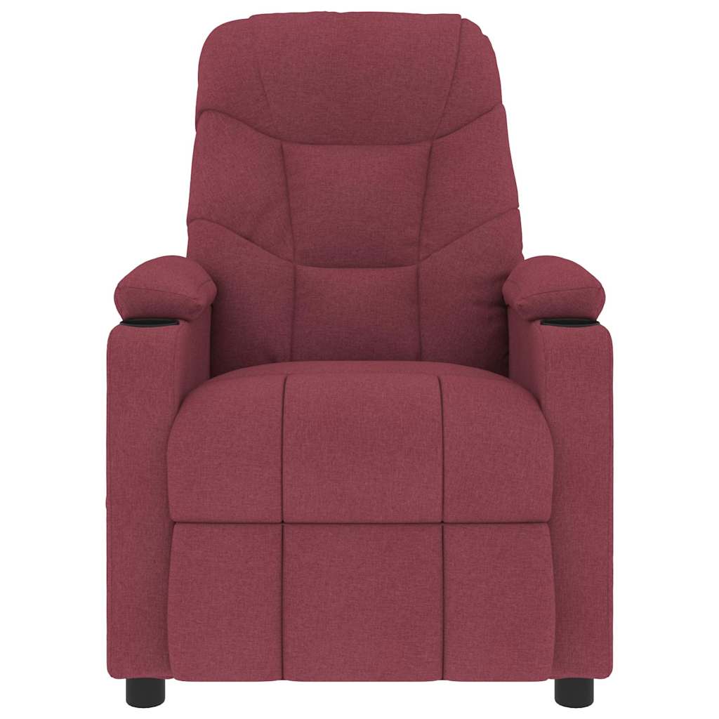 Vidaxl massagestoel stof wijnrood