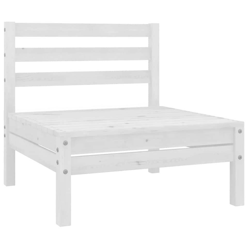 Vidaxl 3-delige loungeset massief grenenhout wit
