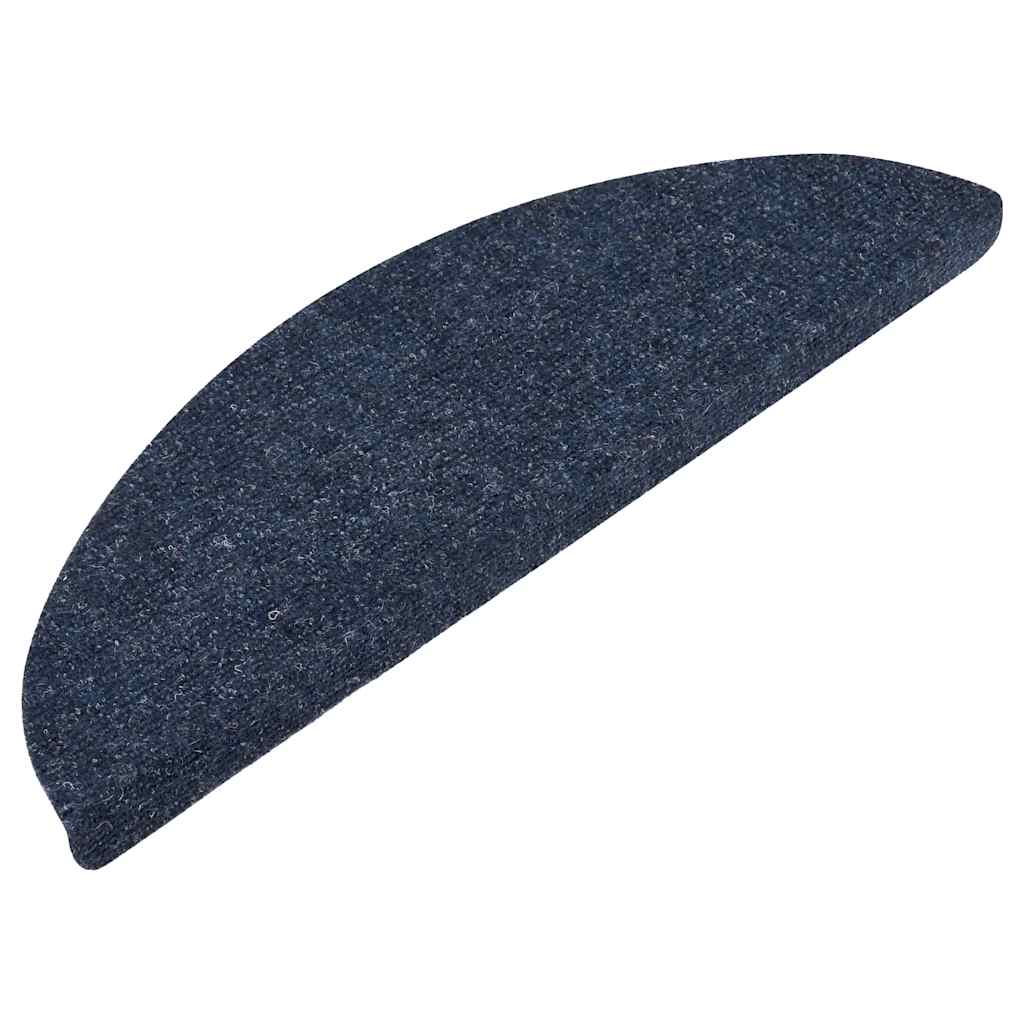 Vidaxl Treppenmatten Selbstadhäsiv 15 ST 56x17x3 cm Blau