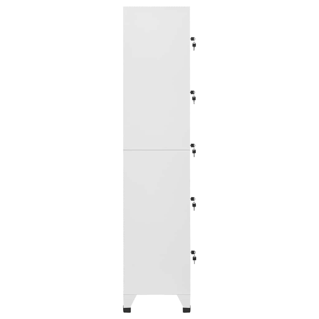 Vidaxl lockerkast 38x40x180 cm staal lichtgrijs