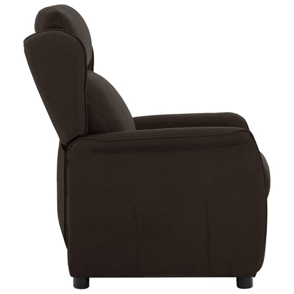 Vidaxl ligstoel donkerbruin 66.5 x 94 x 101.5 cm polyester