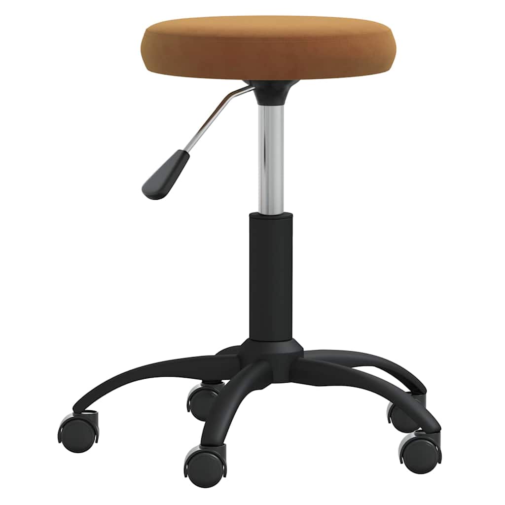 VidaXL Massagehocker samtbraun