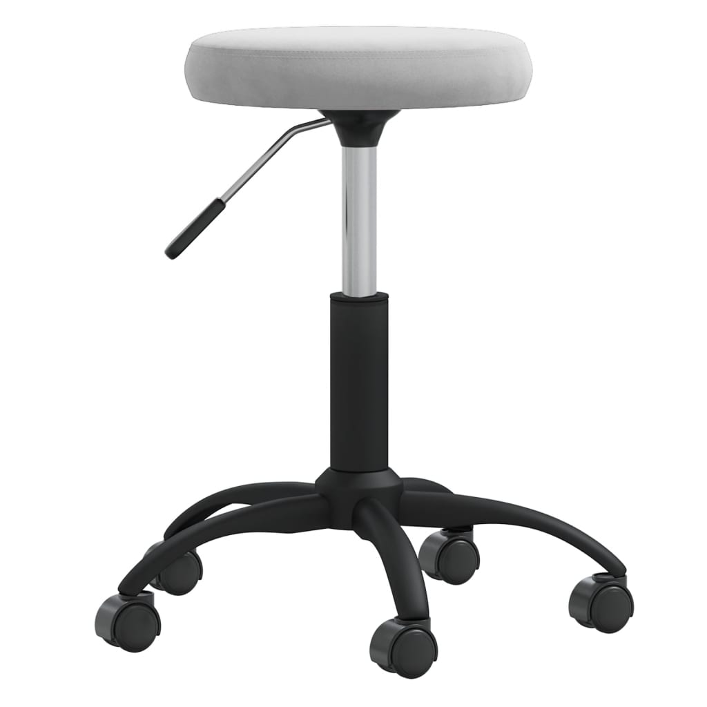 Vidaxl Massage Stuhl Velvet Hellgrau