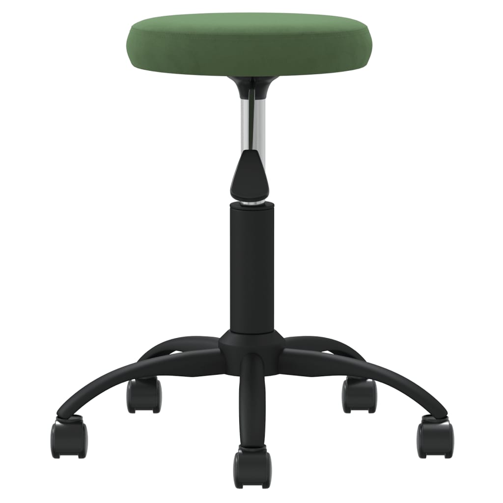 VidaXL Massagehocker Samt dunkelgrün