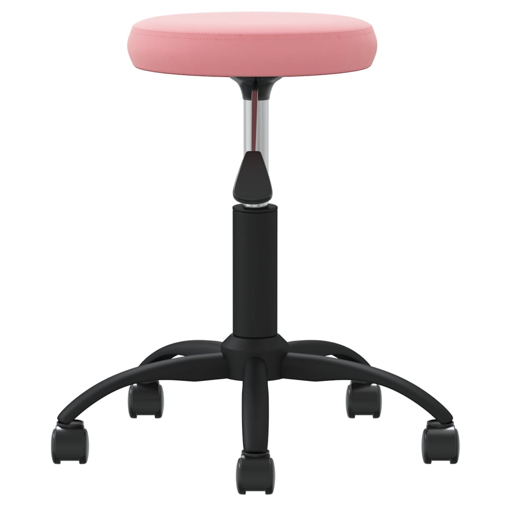 VidaXL Massagehocker Samt rosa