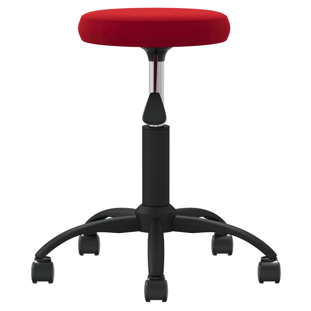 VidaXL Massagehocker Samt weinrot