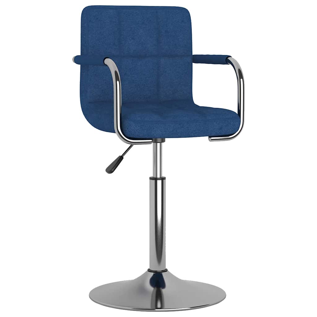 Vidaxl eetkamerstoel stof blauw