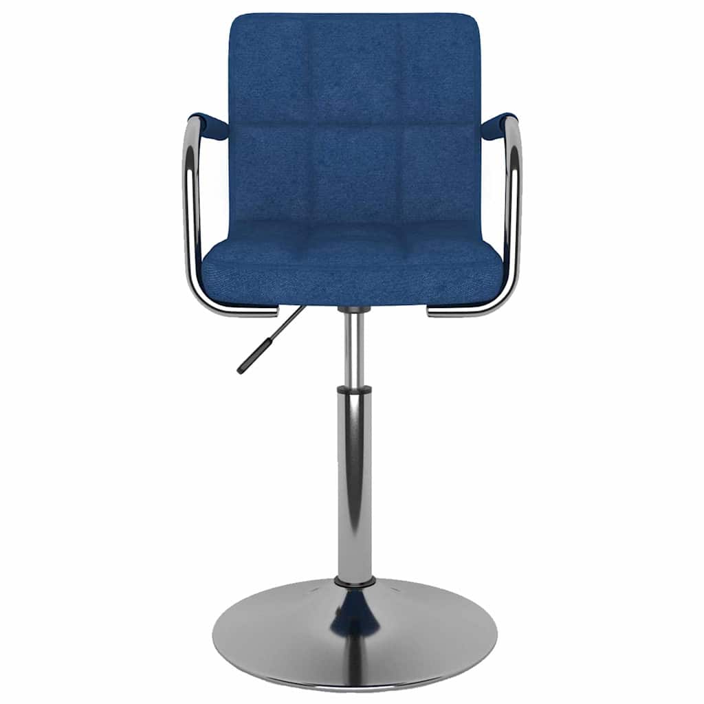 Vidaxl eetkamerstoel stof blauw