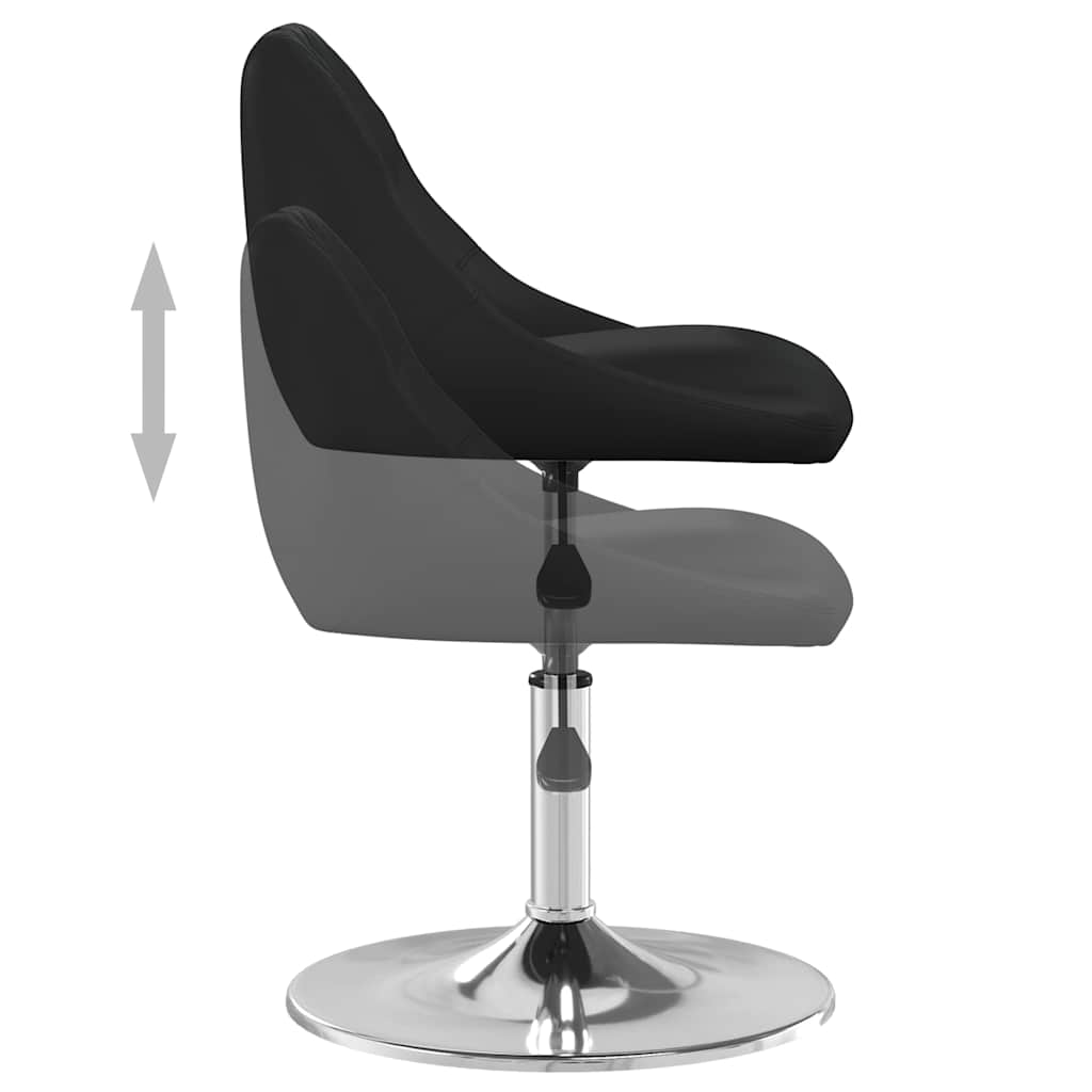 Vidaxl eetkamerstoelen 4 st kunstleer zwart