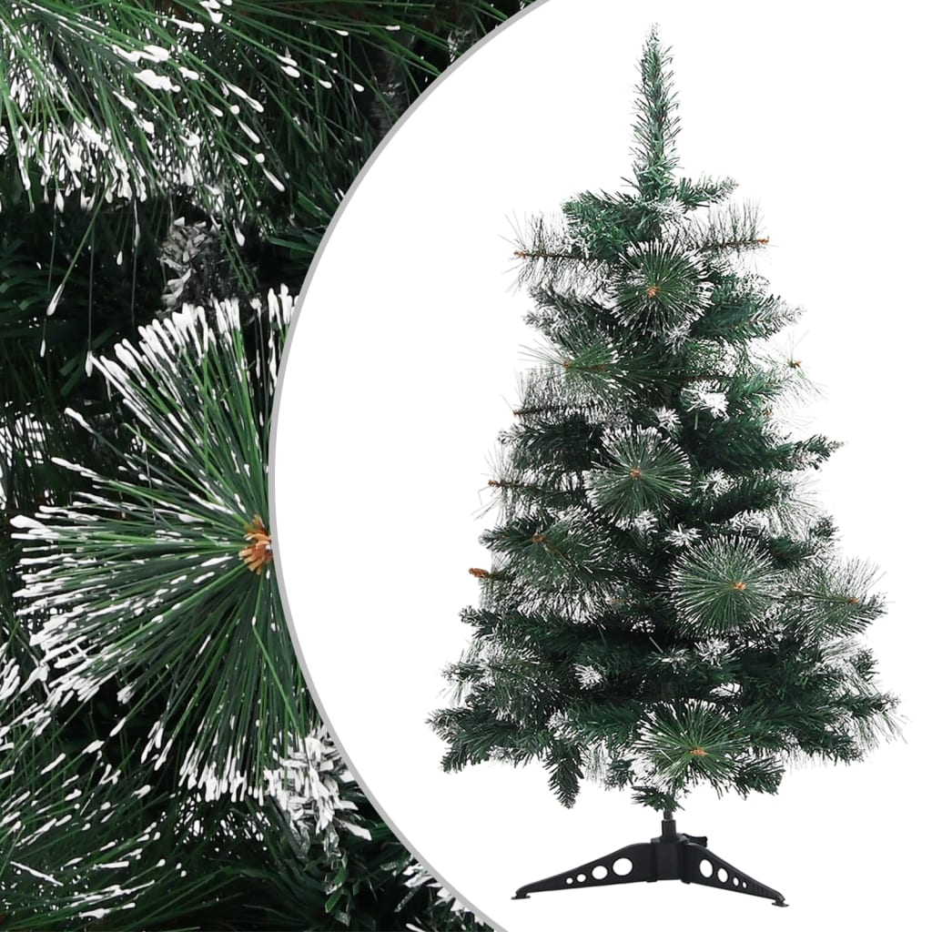 Vidaxl Kunstkerstboom mit Standard 60 cm PVC Grün und Weiß