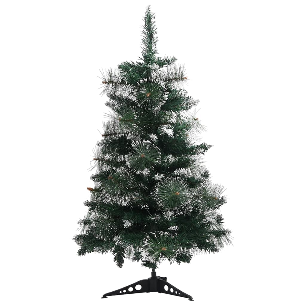 Vidaxl Kunstkerstboom mit Standard 60 cm PVC Grün und Weiß