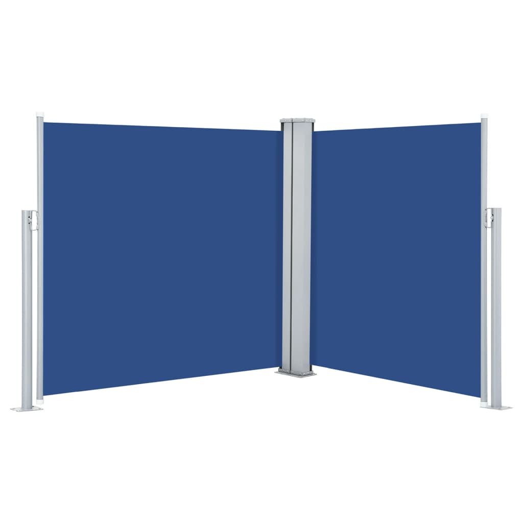 Vidaxl Windschutzscheibe ausziehbar 117x600 cm blau