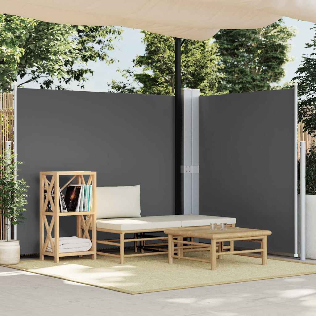 VIDAXL -Windschutzscheibe 180 x 600 cm Anthrazit -gelöscht