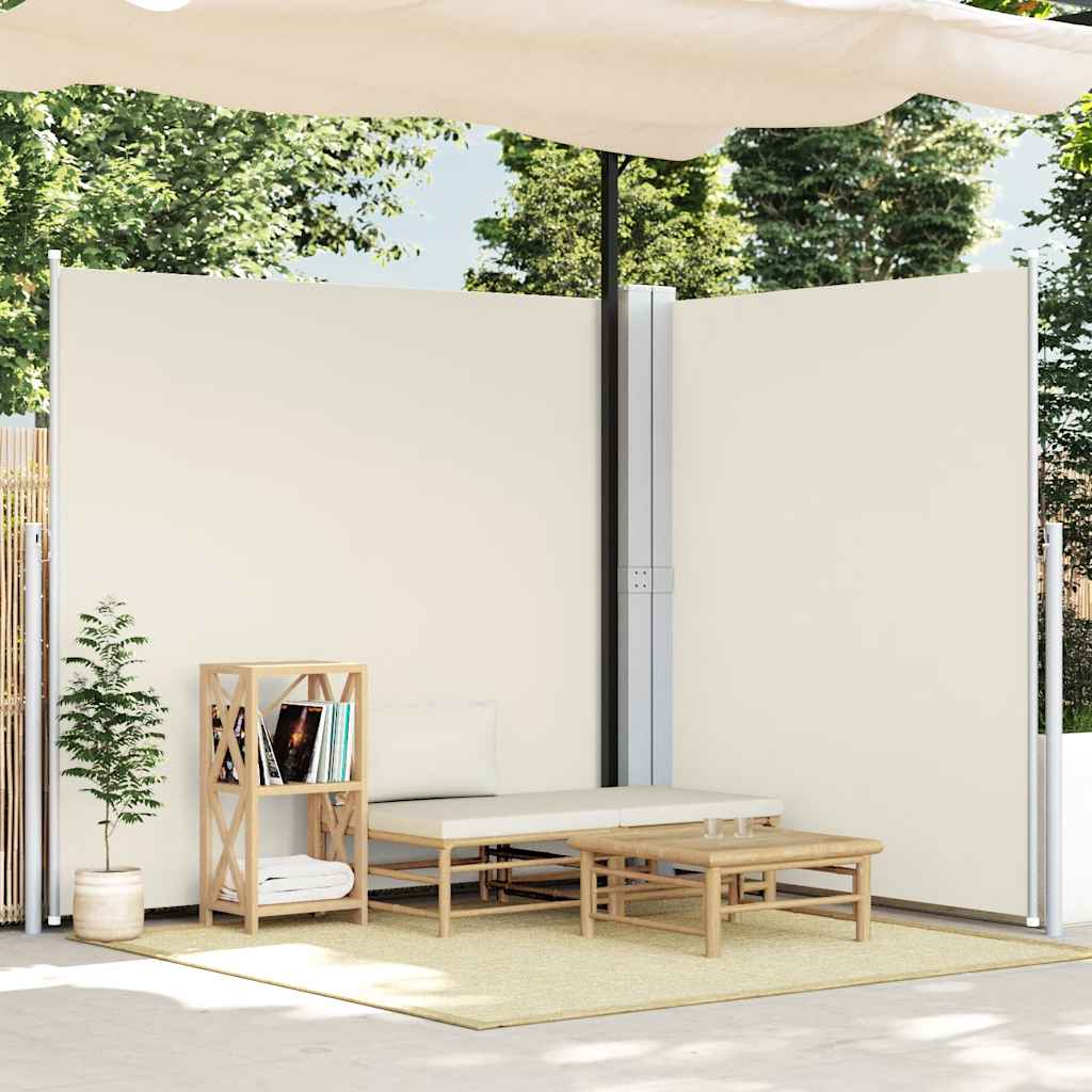 VIDAXL -Windschutzscheibe aus 200 x 600 cm cremefarben