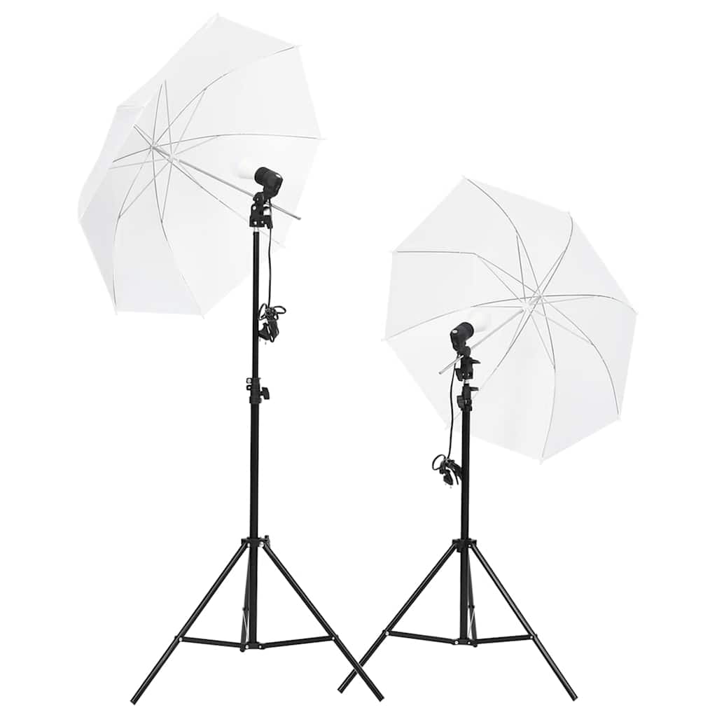 Vidaxl Studio Lighting Set mit Stativen und Regenschirmen