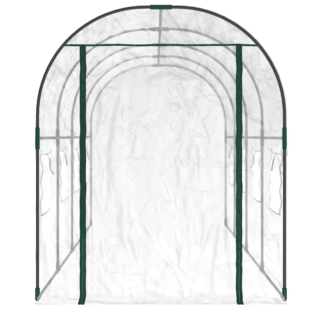 Vidaxx Gartengewächshaus 160x400x190 cm PVC und pulverbeschichteter Stahl transparent