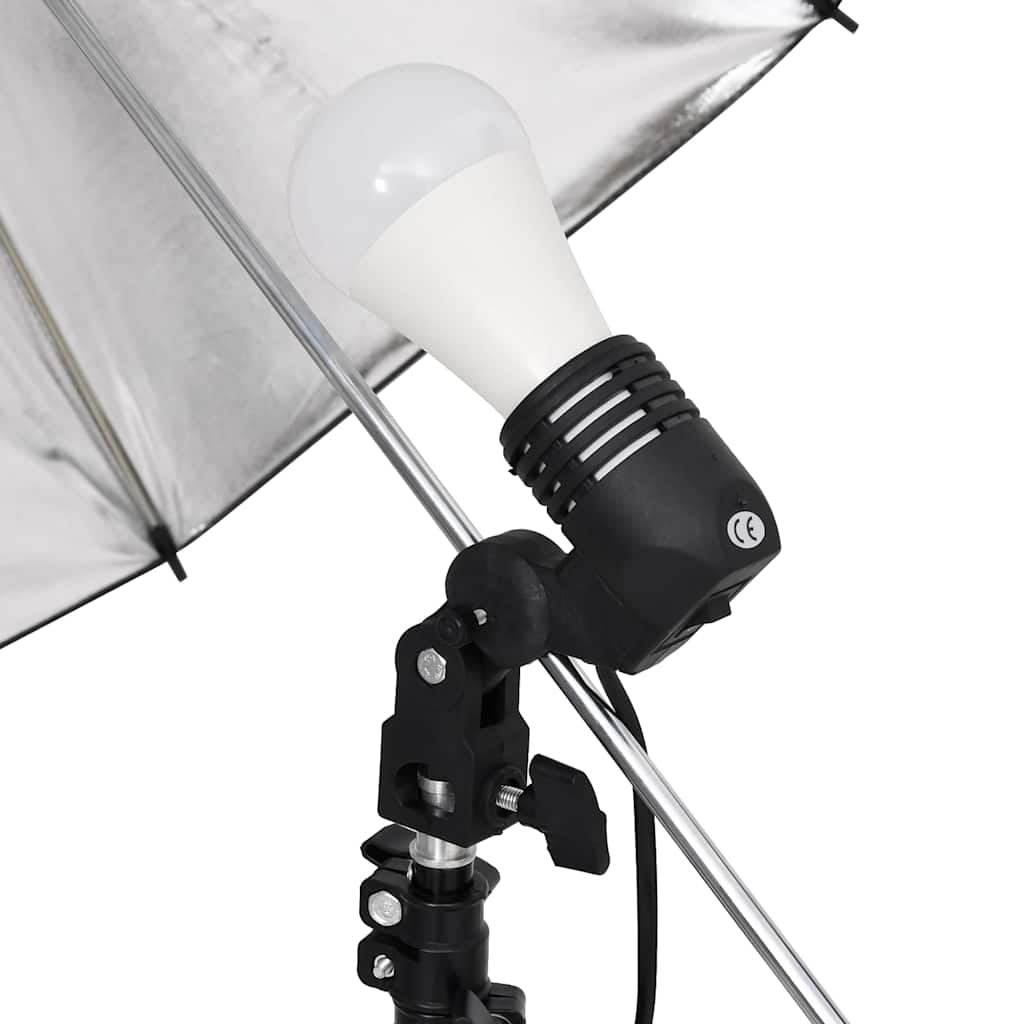 Vidaxxl Fotostudio-Set mit Beleuchtungsset, Hintergrund und Reflektor