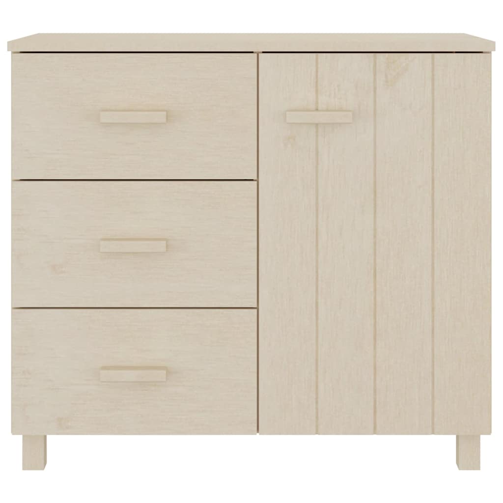 Vidaxl dressoir hamar 90x40x80 cm massief grenenhout honingbruin