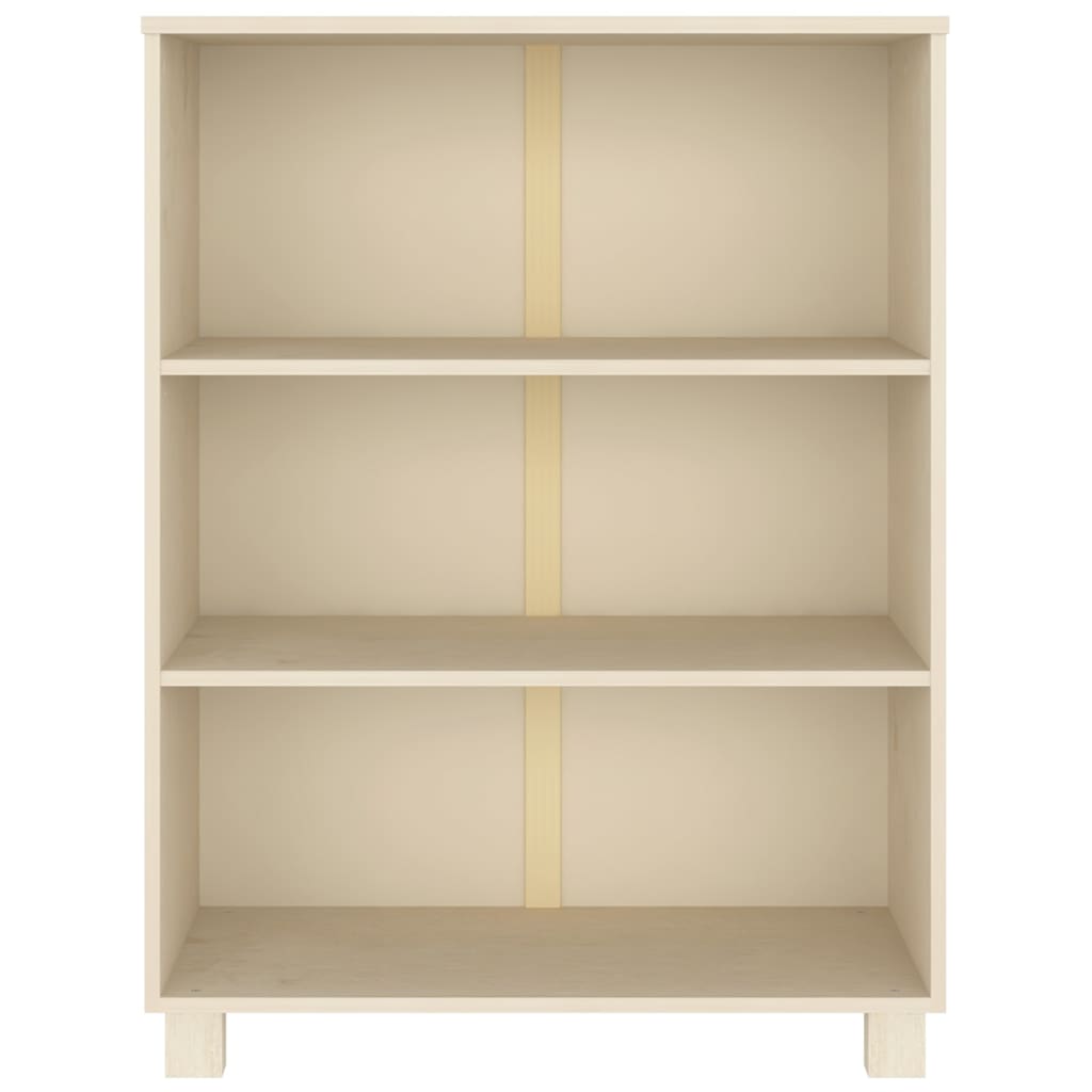 Vidaxl boekenkast hamar 85x35x112 cm massief grenenhout honingbruin