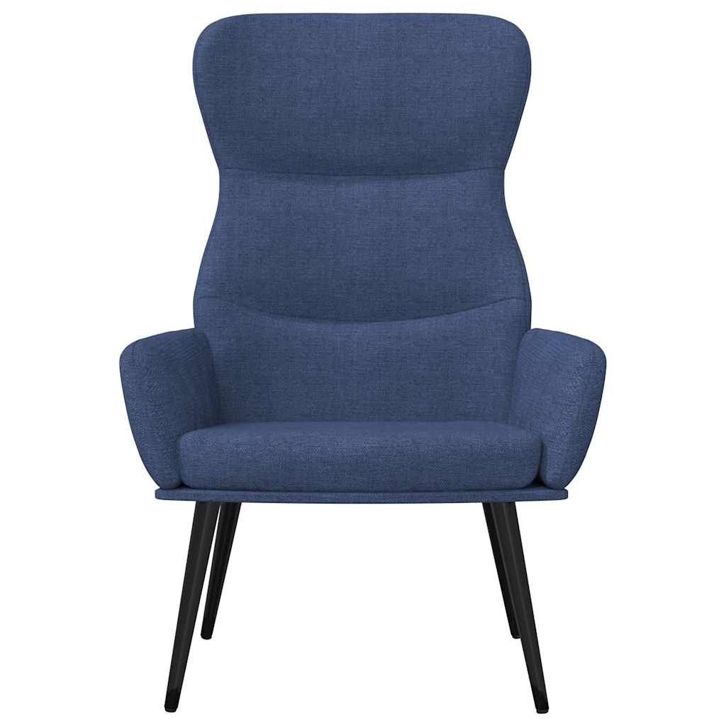 Vidaxl relaxstoel stof blauw