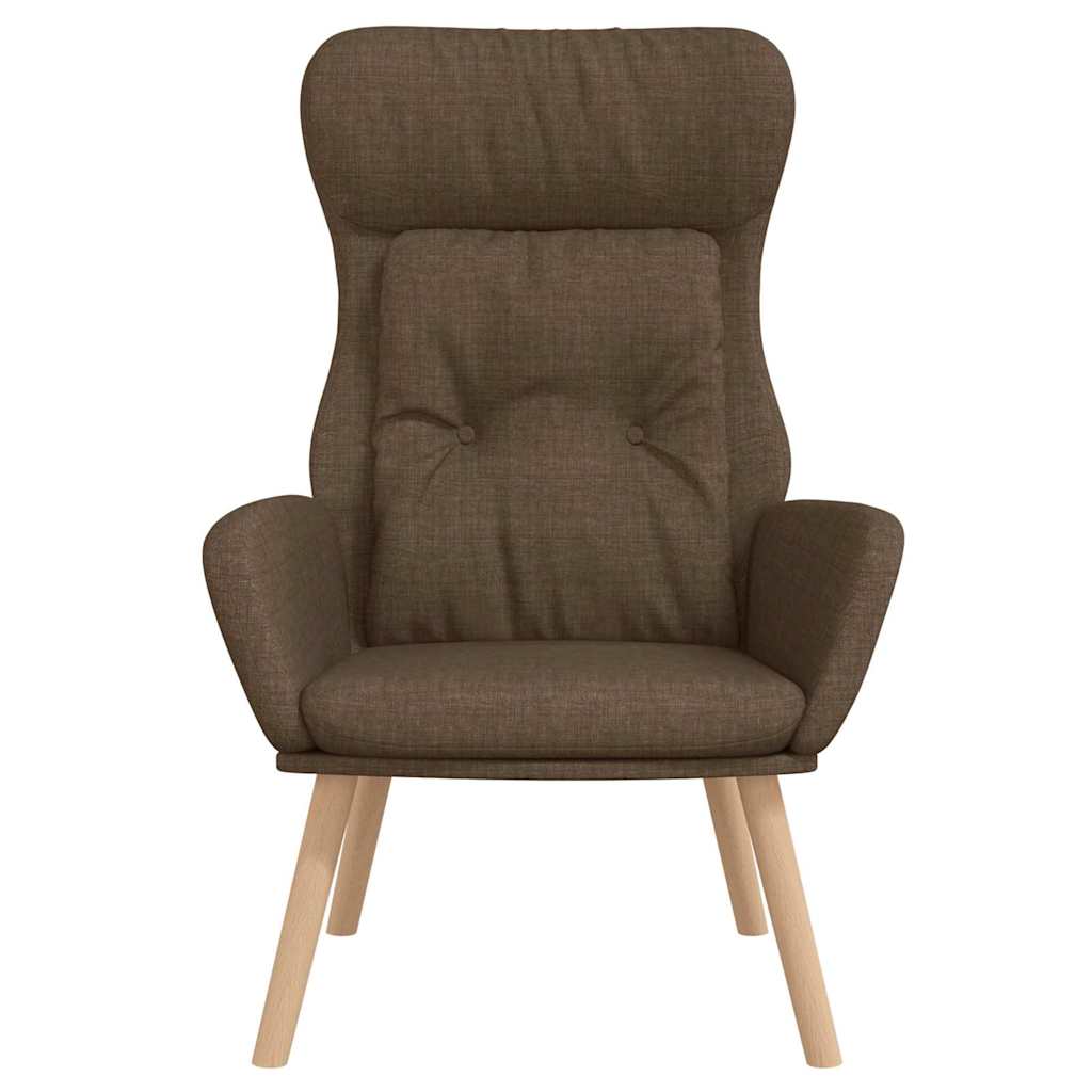 Vidaxl relaxstoel stof bruin