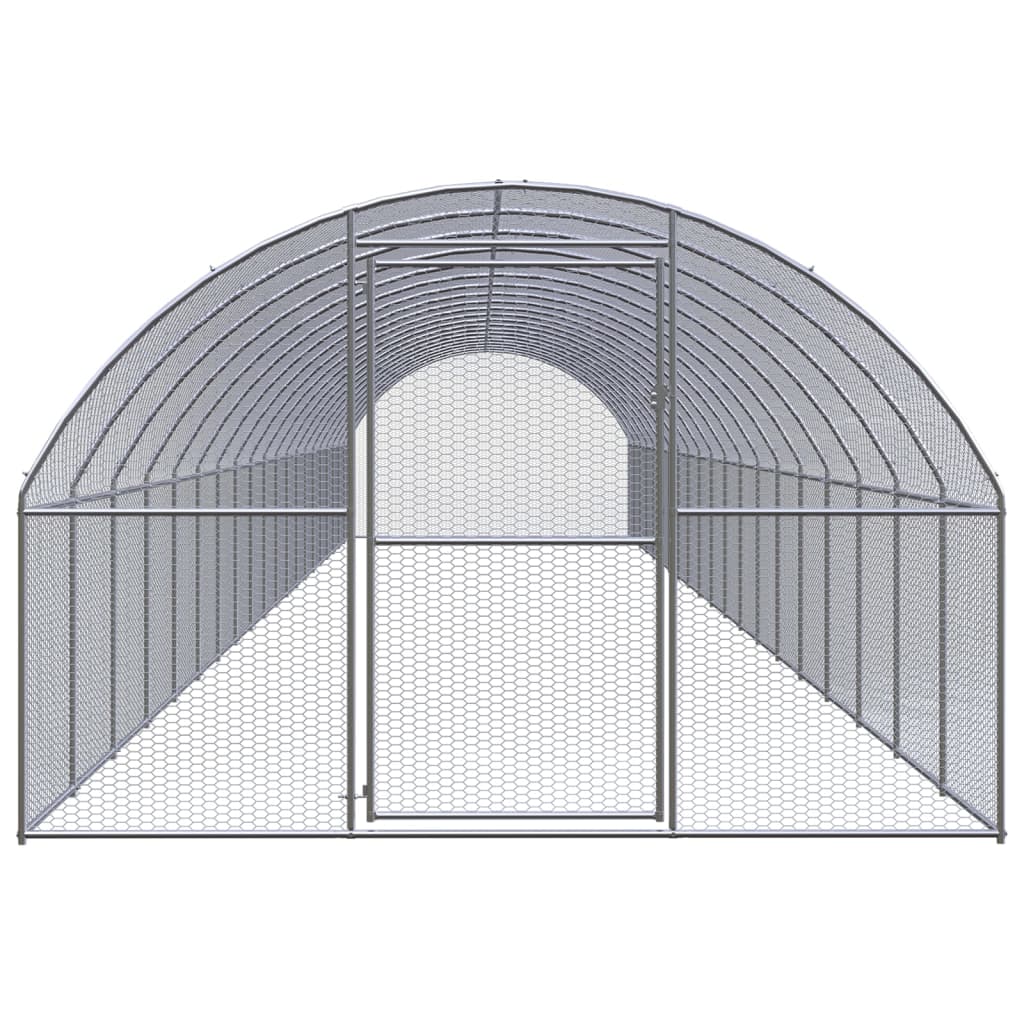 VidaXL Hühnerstall 3x20x2 m aus verzinktem Stahl