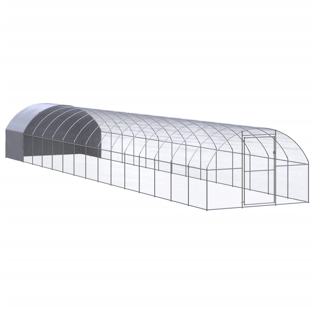 VidaXL Hühnerstall 3x16x2 m aus verzinktem Stahl